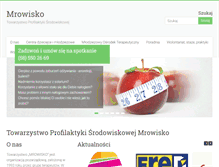 Tablet Screenshot of mrowisko.org.pl